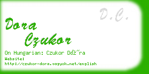 dora czukor business card